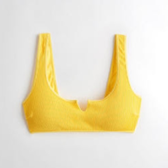 Hollister Yellow Ribbed Bikini Set (XS/S) - Picture 2 of 3